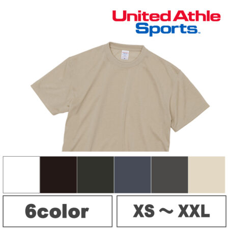 ※在庫限り【5660-01】ユナイテッドアスレ<br />5.6オンス ドライコットンタッチ Tシャツ（ノンブリード）<br /><b>★プリント込み：1029円～｜1枚～</b>