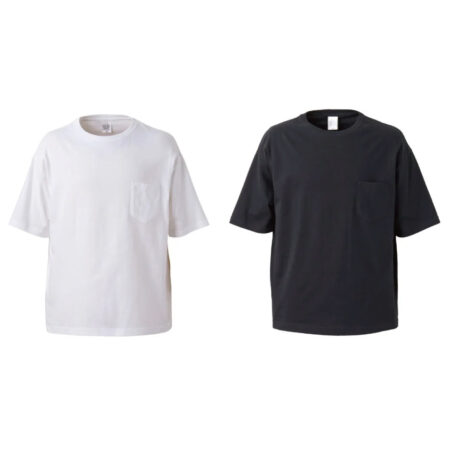 【5008-01】ユナイテッドアスレ<br />-urban label- 5.6オンス ビッグシルエット Tシャツ（ポケット付）<br /><b>★プリント込み：1171円～</b>