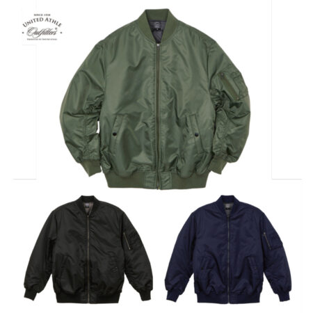 【7490-01】ユナイテッドアスレ(United Athle)<br />タイプ MA-1 ジャケット（中綿入）<br /><b>★プリント込み：単価5051円～</b>