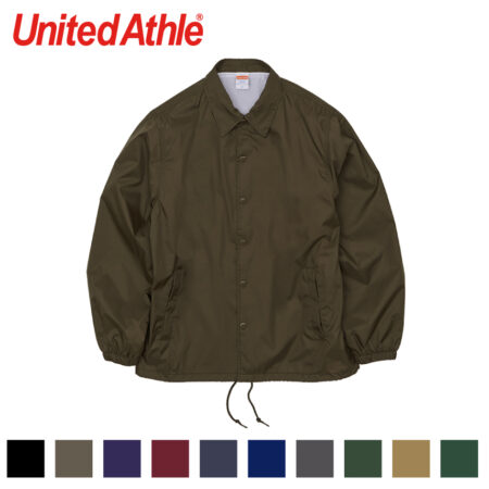 【7059-01】ユナイテッドアスレ(United Athle)<br />ナイロンコーチ ジャケット(裏地付)<br /><b>★プリント込み：単価2892円～</b>