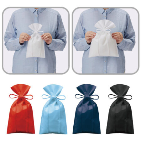 TR-1160/TR-1161：不織布ラッピング巾着 S/M <br />★プリント込み：157円～