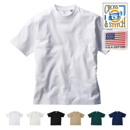 【UCS-950】CROSS&STITCH<br /> USAコットンTシャツ<br /><b>★プリント込み：1494円～</b>