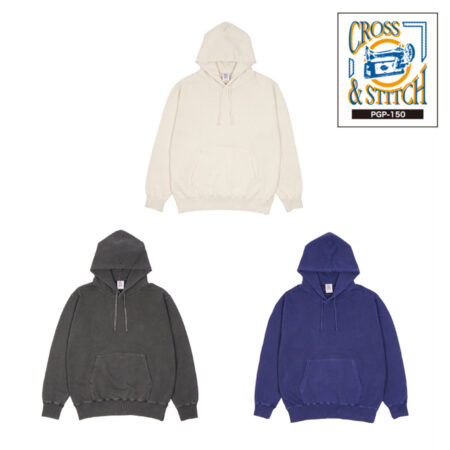 【PGP-150】CROSS&STITCH<br />ピグメントP/Oパーカ<br /><b>★プリント込み：お見積り</b>
