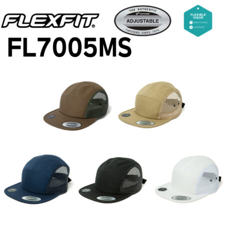 【FL7005MS】FLEXFIT</b>ジョッキー キャンパー メッシュキャップ<br /><b>★プリント込み：お見積り</b>