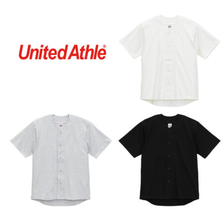 【4982-01】United Athle 8.5オンス コットン ジャージー ベースボールシャツ<br /><b>★プリント込み：お見積り</b>