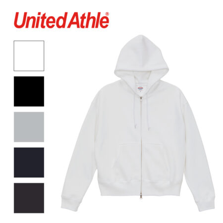 【5621-01】United Athle<br>10.0オンス T/C ボックスシルエット スウェット フルジップ パーカ（裏起毛）<br /><b>★プリント込み：お見積り</b>