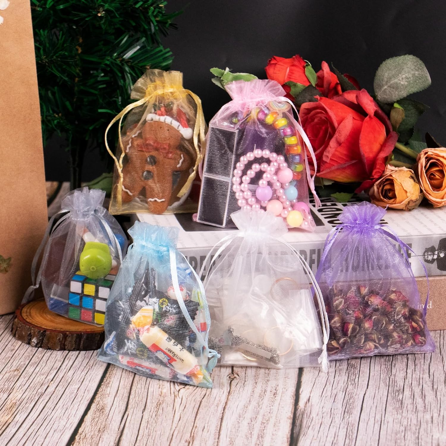 【MA367】パステルオーガンジー巾着<br />★プリント込み:175円~ - 画像 (3)