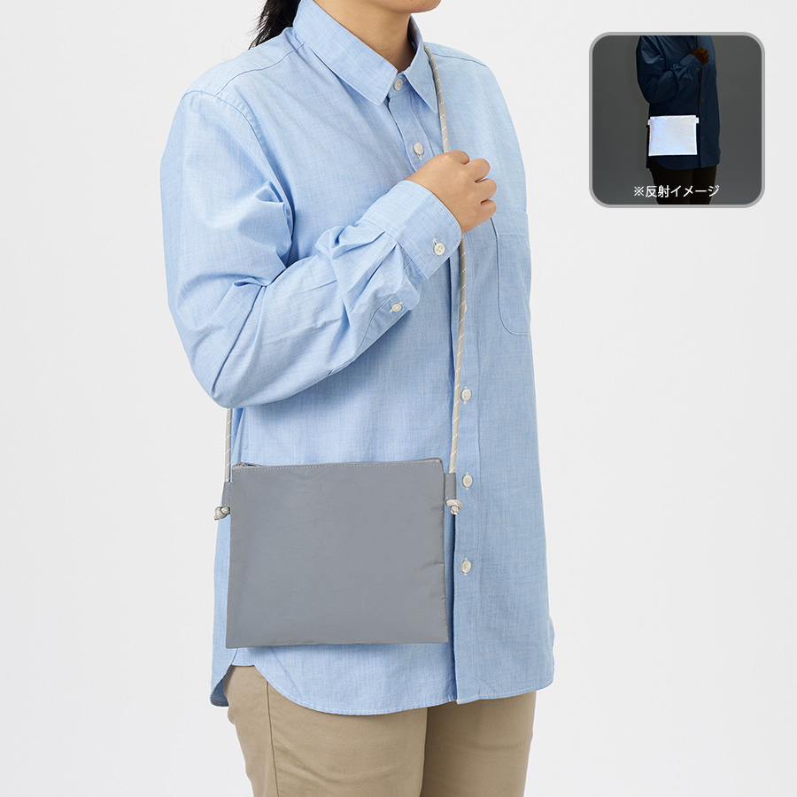 【TR-1428】リフレクターサコッシュ<br /><b>★プリント込み:お見積り</b>