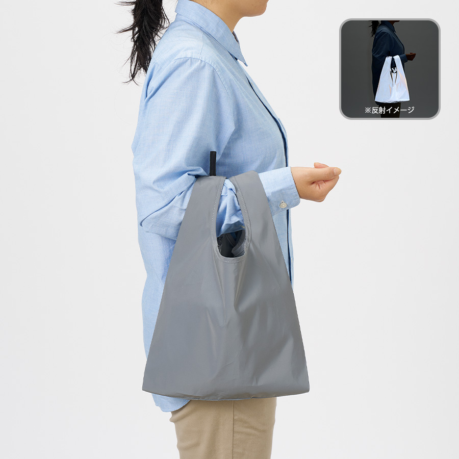 【TR-1429】リフレクターマルシェバッグ(M)<br /><b>★プリント込み:お見積り</b>