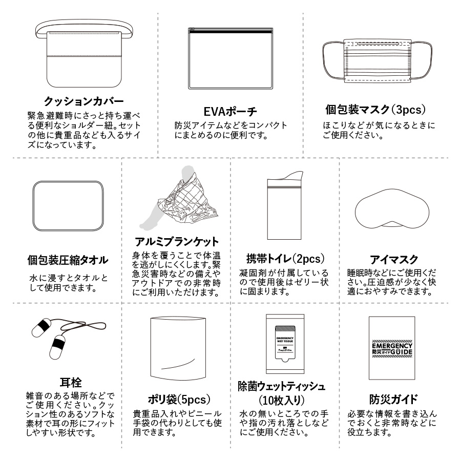 【SG-0001】SUGUBO防災クッション - 画像 (5)