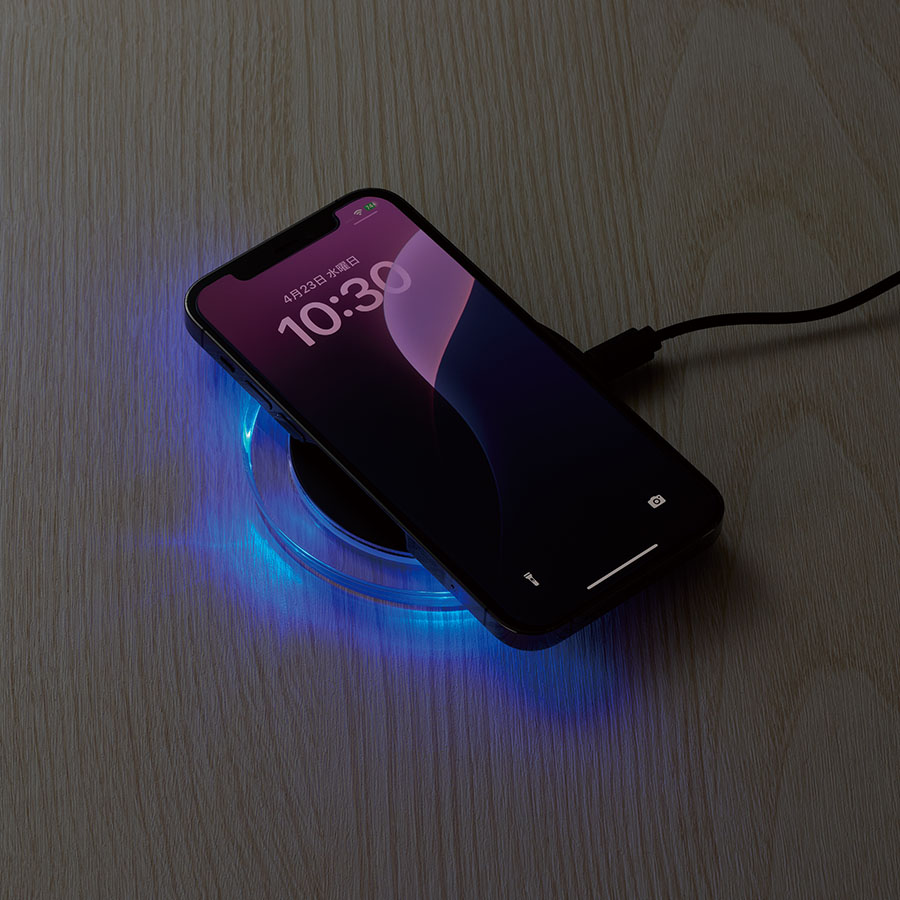 【TE-0020】クリアワイヤレス充電器 ラウンド 10W - 画像 (11)