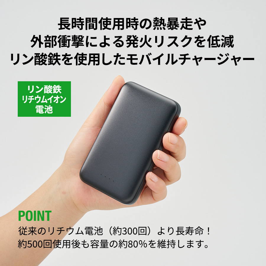 【TE-0053】モバイルチャージャー5000(リン酸鉄使用) - 画像 (5)