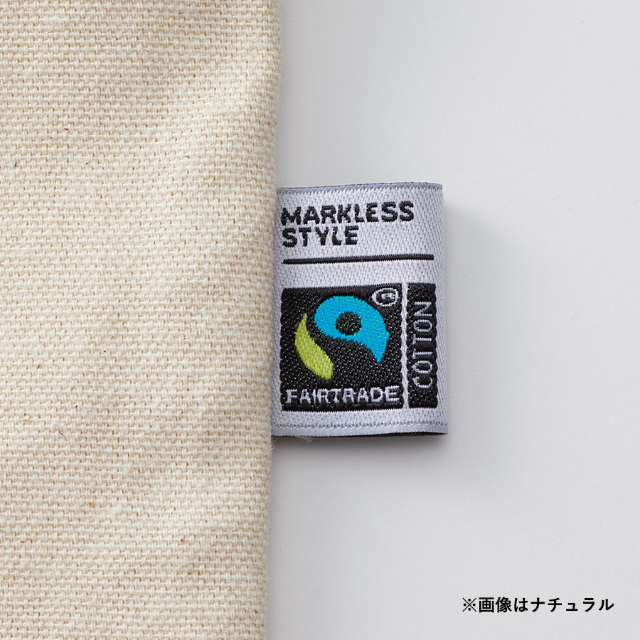 【TF-0001】フェアトレードコットンフラットトート - 画像 (8)