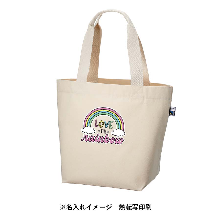 【TF-0018-008】【アウトレット】フェアトレードコットンキャンバストート(M) 内ポケット ナチュラル - 画像 (12)