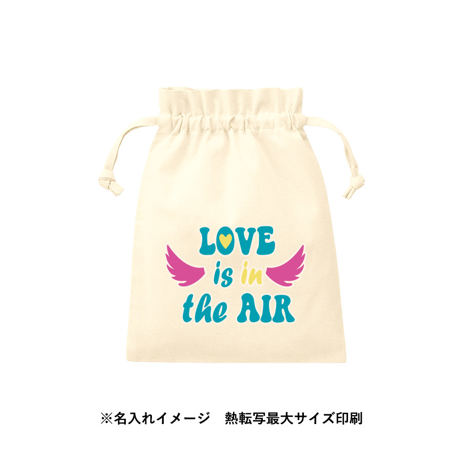 【TP-0014-008】厚手コットンフリル巾着(M) ナチュラル - 画像 (8)