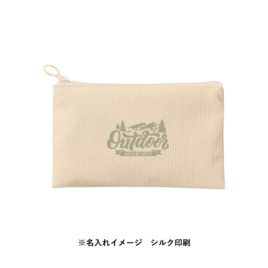 【TP-0090】コーデュロイフラットポーチ(S) - 画像 (10)