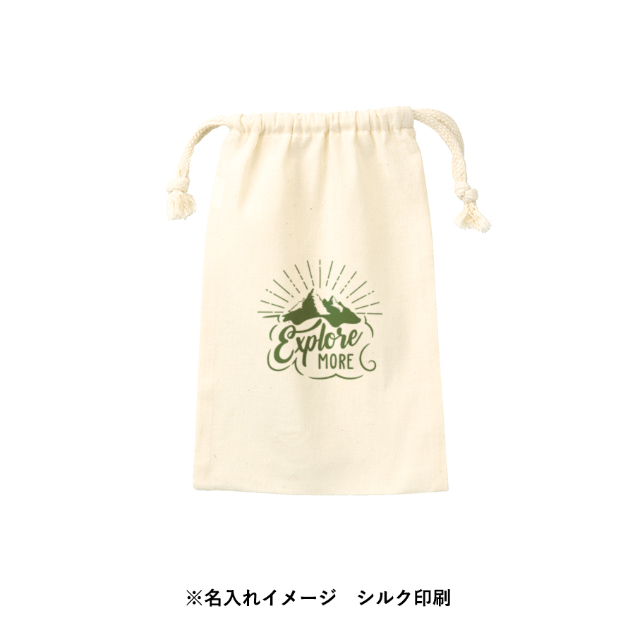 【TR-0293-008】コットン巾着(M) ナチュラル - 画像 (6)