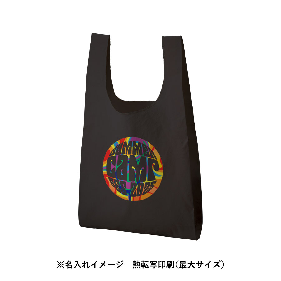 【TR-1173-009】オーガニックコットンマルシェバッグ ブラック - 画像 (7)