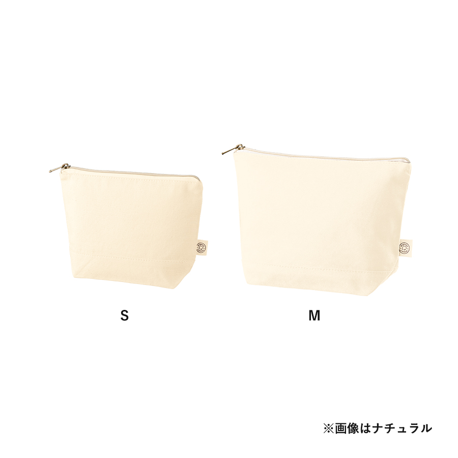 【TR-1310-008】オーガニックコットンキャンバスデイリーポーチ(S) ナチュラル - 画像 (3)