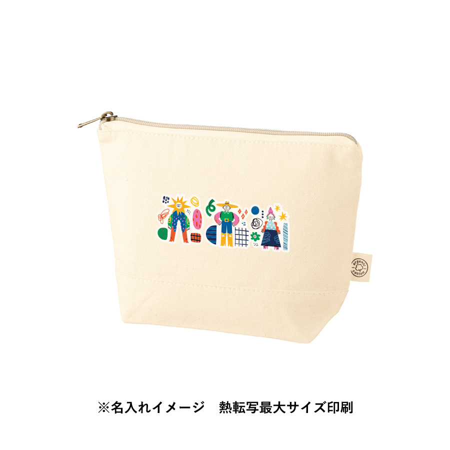 【TR-1310-008】オーガニックコットンキャンバスデイリーポーチ(S) ナチュラル - 画像 (6)
