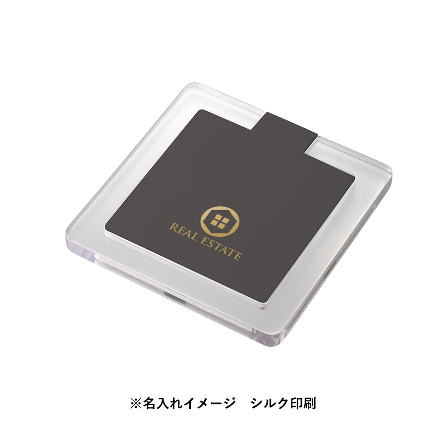 【TS-1833】クリアワイヤレス充電器 スクエア 5W - 画像 (6)