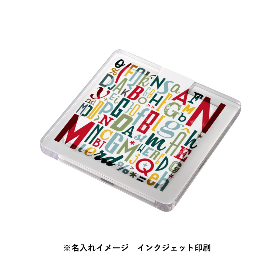 【TS-1833】クリアワイヤレス充電器 スクエア 5W - 画像 (7)