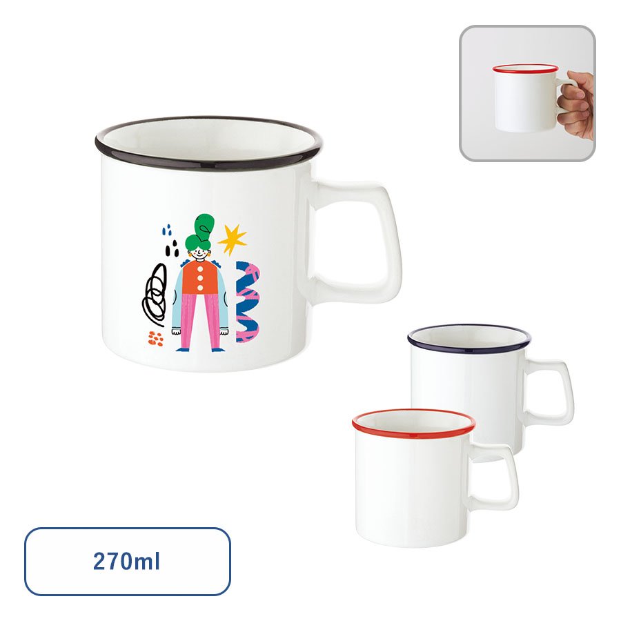 【TS-1887】陶器マグストレート ラウンドリップ
