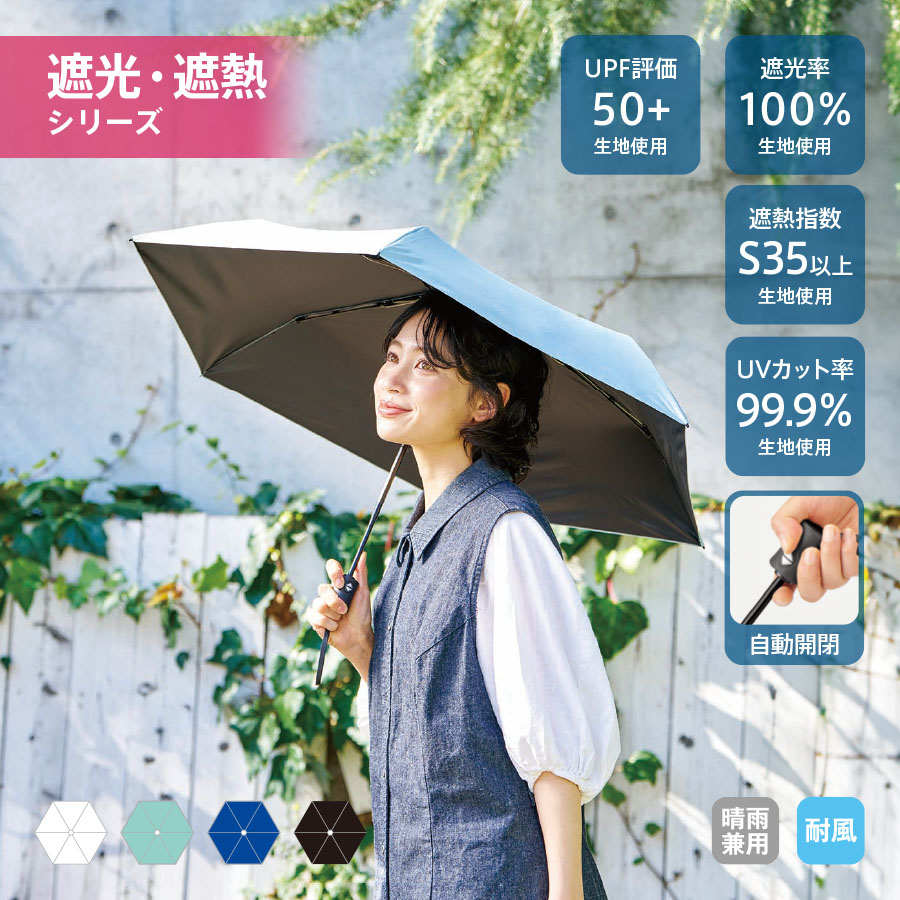 【TU-0016】自動開閉遮熱遮光折りたたみ傘 - 画像 (3)
