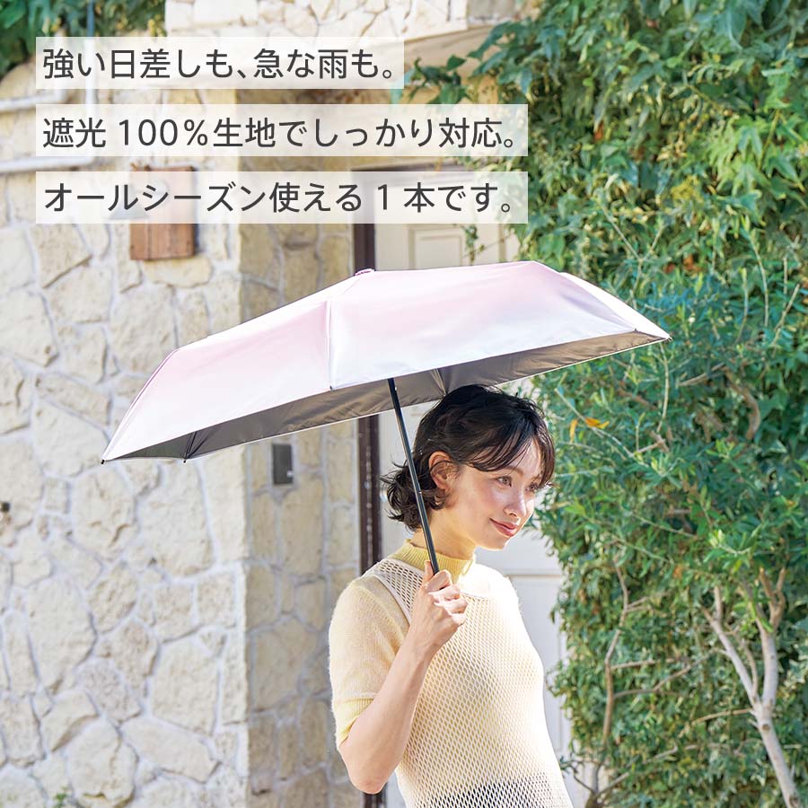 【TU-0017】グラデーション遮光折りたたみ傘(ポーチ付) - 画像 (5)