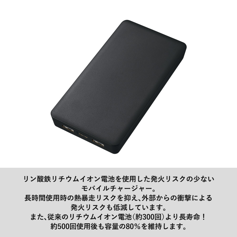 【TE-0056】【先行掲載】全面印刷できるモバイルチャージャー10000(リン酸鉄使用) - 画像 (5)