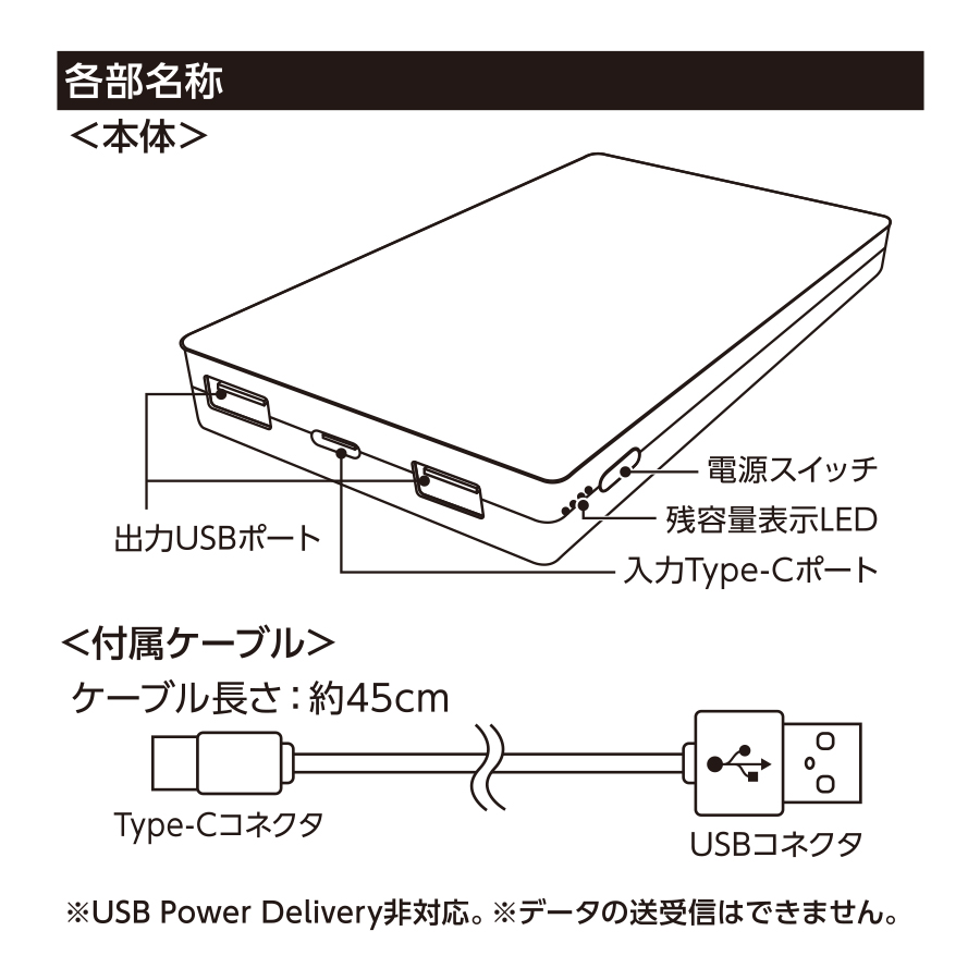 【TE-0056】【先行掲載】全面印刷できるモバイルチャージャー10000(リン酸鉄使用) - 画像 (4)