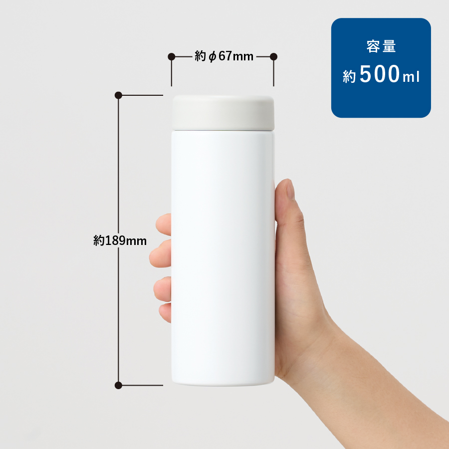 【TS-1824】バイカラーサーモステンレスボトル 500ml - 画像 (2)
