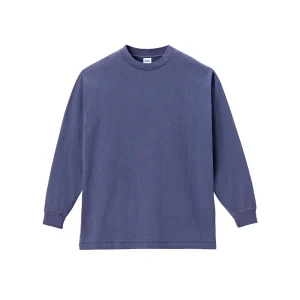 MS1171 6.5オンスピグメントダイロングスリーブTシャツ 8ネイビー